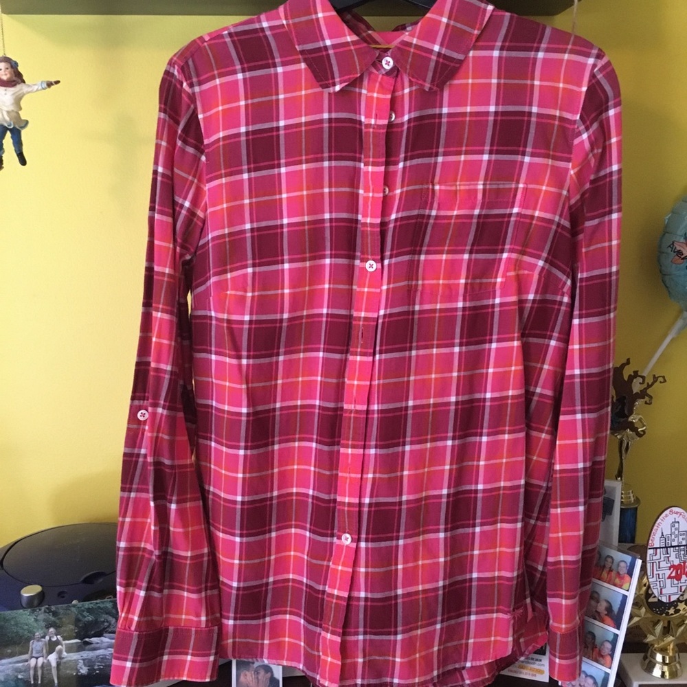 Talbots Red Flannel Shirt